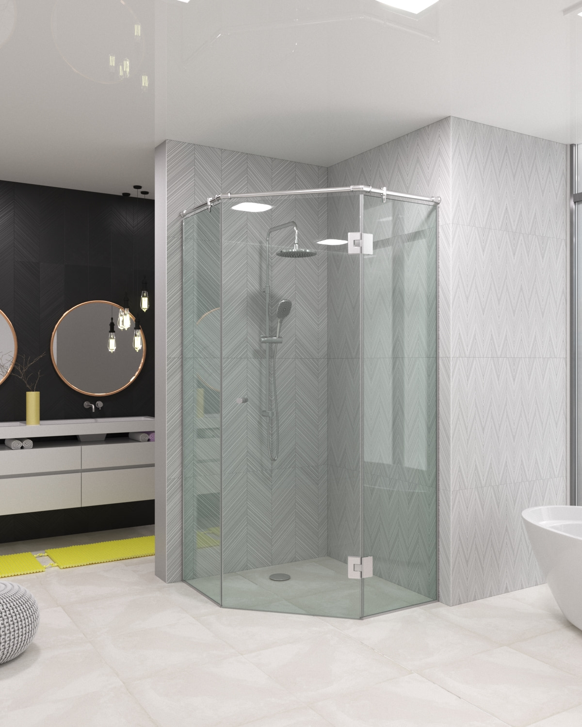 Естетика та практичність: переваги скляних душових конструкцій